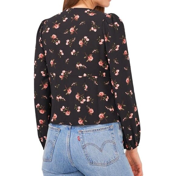 1.STATE Long Sleeve Squareneck Empire Top - Picture 2 of 4